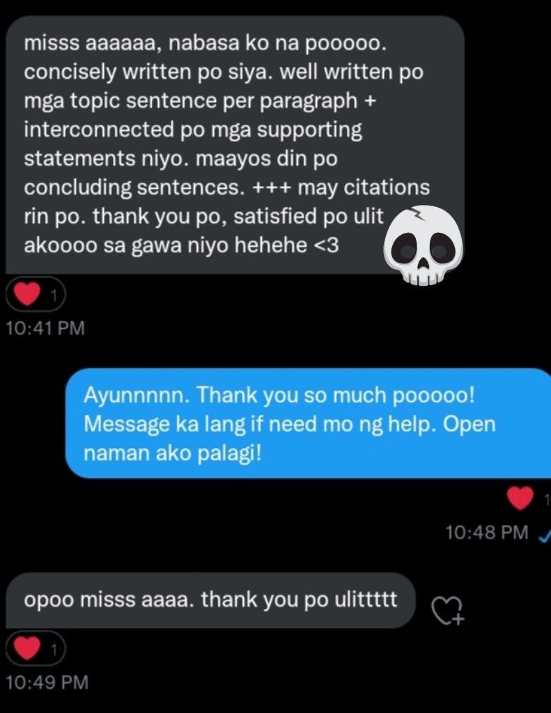 letmissahelpyou's tweet photo. Ilan pa lang ito sa mga sandamakmak na naipon kong feedbacks. Napakarami pa juskuuuu. Thank you, clients! <333

#MissAFeedbacks https://t.co/ttevxuiwRf