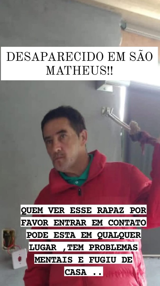 PiresRosanea's tweet photo. @BalancoGeral_SP ajudem a encontrar meu tio José Vanderlei desapareceu ontem no jardim colonial qualquer info 942456786 https://t.co/JtEv6Gtup7