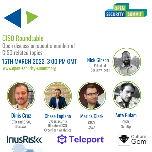 opensecsummit's tweet image. This is a must-attend session!

Join us for in-depth discussions with innovative CISOs who are making impacts and successfully driving business value by re-engineering their approach to security in their organisations.

Register: open-security-summit.org/sessions/2022/…

#OSS2022 #threatmodeling