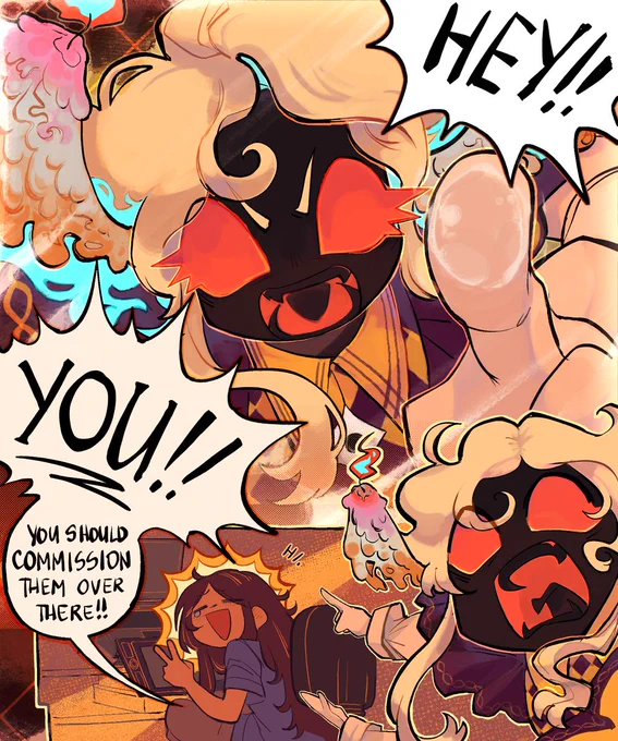 ✨COMMISSIONS ARE OPEN !✨
Regular, Full Illust and Chibis !!
COME HITHER TAKE A GANDER, CrownedSaeraphim comms are open for the first time of this year!
Reg, Chibis- NO SLOTS!!
Full Illust- 3 slots!

I do implore to check the replies for the rules and deets go go go!! v v v v v 