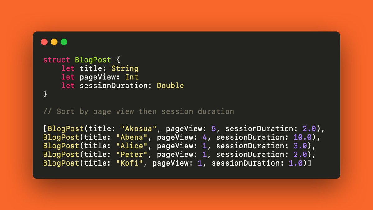 sarunw's tweet image. Learn how to sort by multiple properties in Swift.
sarunw.com/posts/how-to-s…