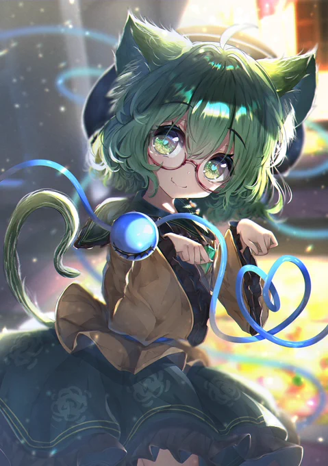 #猫の日
再掲ですがメガネコいしちゃん! 