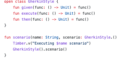 jggomezt's tweet image. Sharing something simple, however, may be useful if you use Gherkin Style for unit tests.

#kotlin #unittest #Gherkin