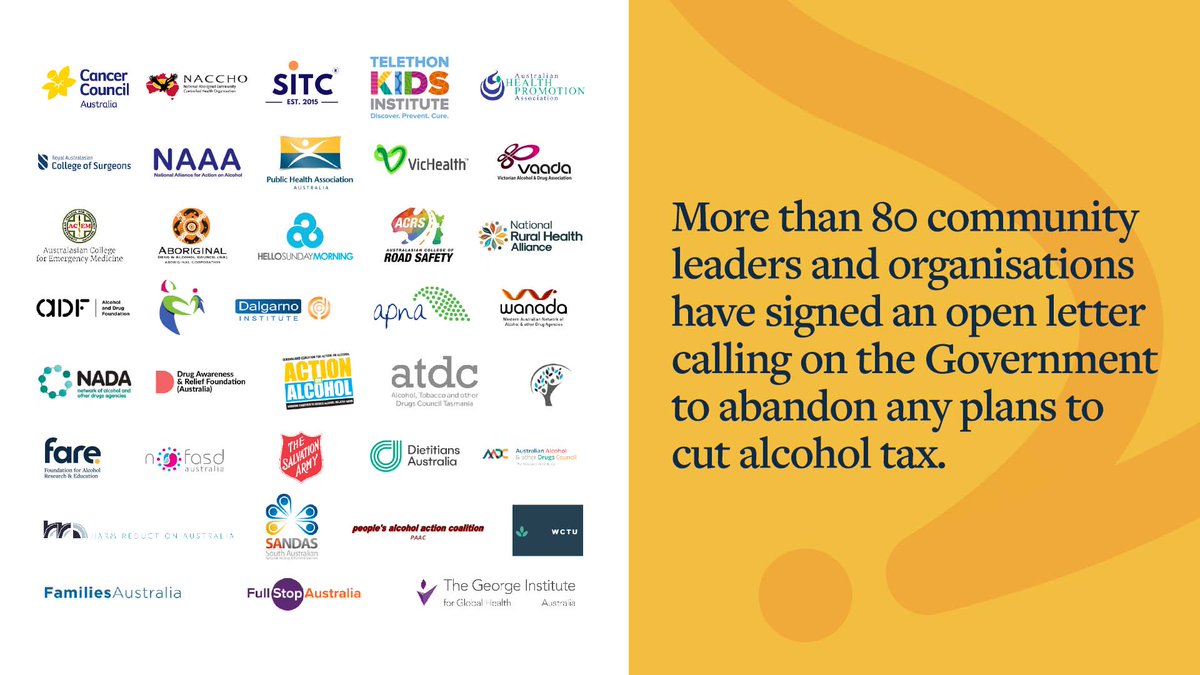 FARE (@fareaustralia) on Twitter photo Decreasing the price of alcohol increases alcohol use and harm.
Along with 80+ health groups, we sent a letter to Treasurer <a href="/JoshFrydenberg/">Josh Frydenberg</a> strongly opposing plans to cut alcohol taxes.
Read more: fare.org.au/community-lead… Decreasing the price of alcohol increases alcohol use and harm.
Along with 80+ health groups, we sent a letter to Treasurer <a href="/JoshFrydenberg/">Josh Frydenberg</a> strongly opposing plans to cut alcohol taxes.
Read more: fare.org.au/community-lead…