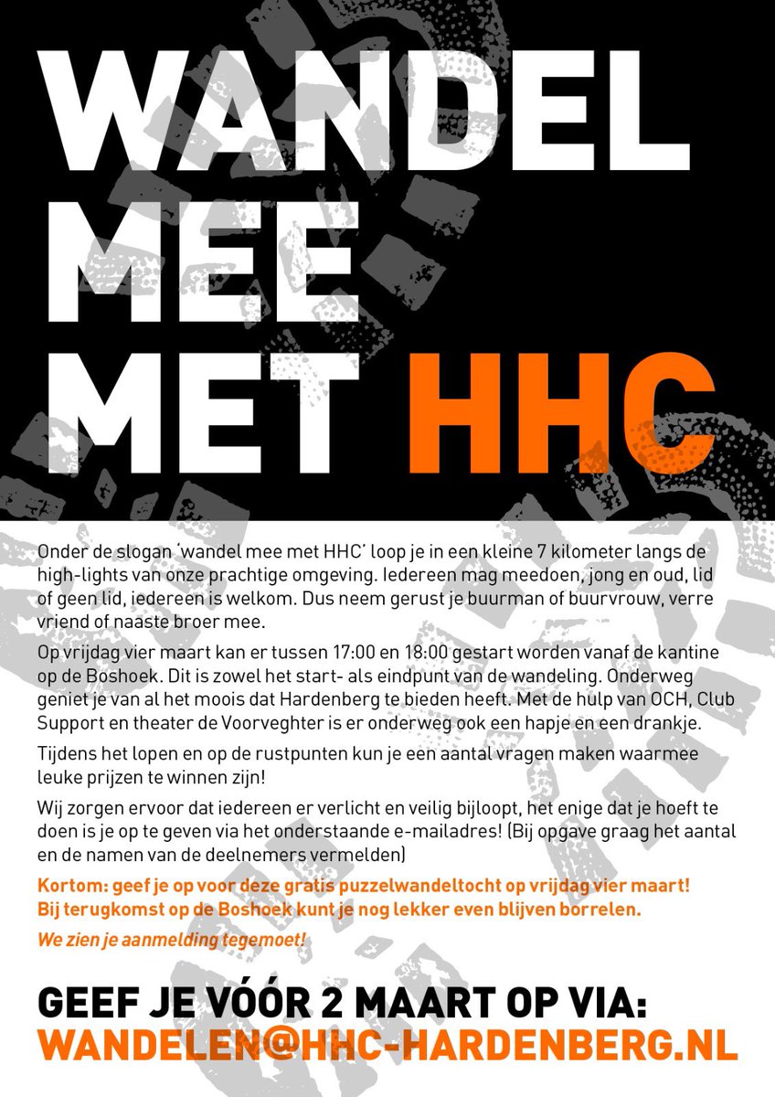JanVosjan's tweet photo. Wandel mee met HHC! https://t.co/CIcMTdQtKo