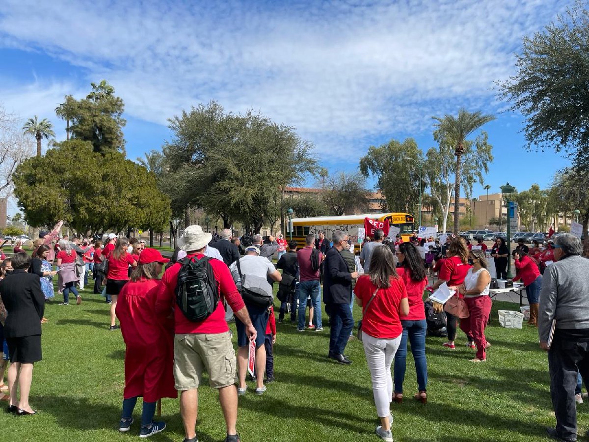ArizonaStand's tweet photo. We are at the state Capitol today! The Annual Expenditure Limit is a ceiling on #schoolspending that is set in law which creates havoc with school budgets. While the #AZLeg is trying to pass a temporary fix for this year, Arizonans want a long-term fix for #education funding! https://t.co/ybOzQMVVUa