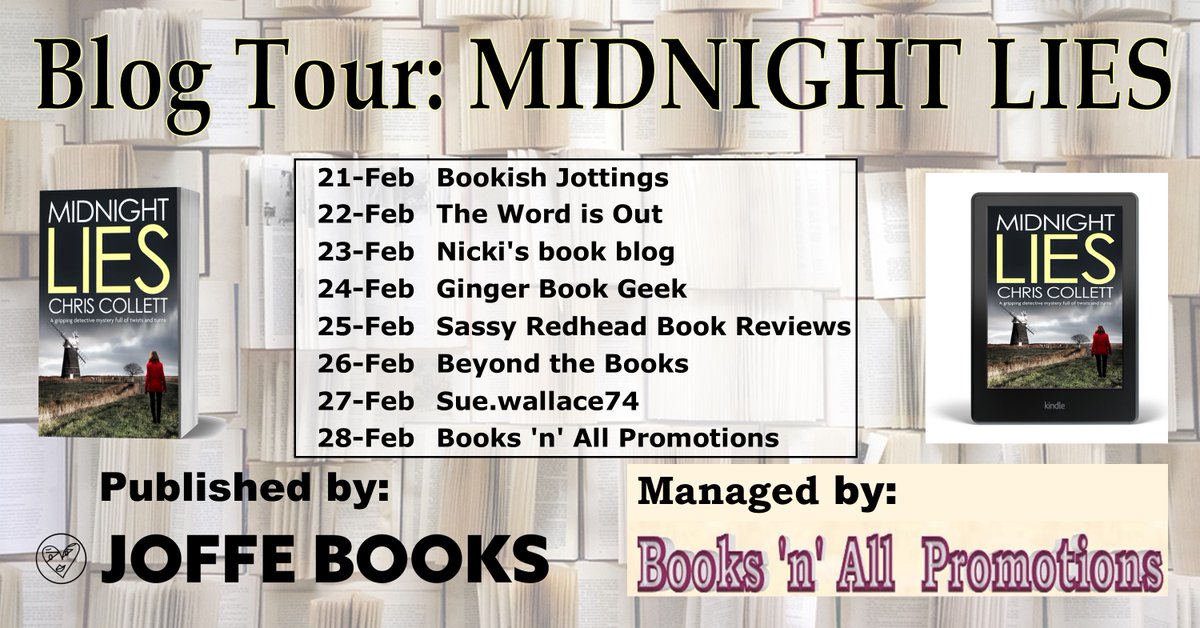 BookishJottings's tweet photo. Start the week with a nail-biting #CrimeFiction #thriller. @BookishJottings reviews @crime_crow's MIDNIGHT LIES published by @JoffeBooks here + #Giveaway: https://t.co/3nfB3ZAASv @Booksnall2020 https://t.co/zaTDtVecxF