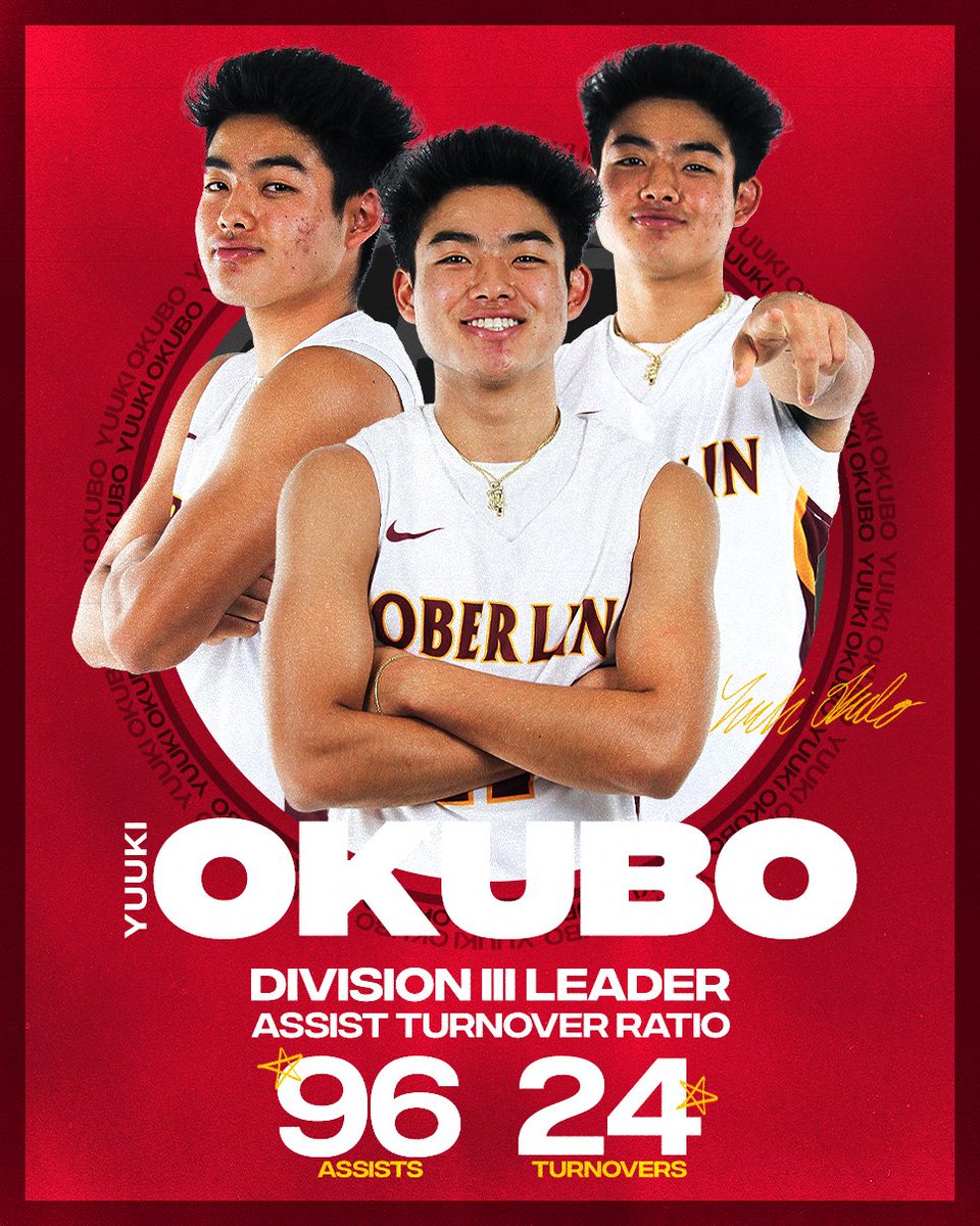 The man, the myth, the <a href="/NCAADIII/">NCAA Division III</a> leader in Assist Turnover Ratio (4.0) 🔥🔥

<a href="/Yeo_MBB/">Oberlin Men’s Basketball</a> // #GoYeo