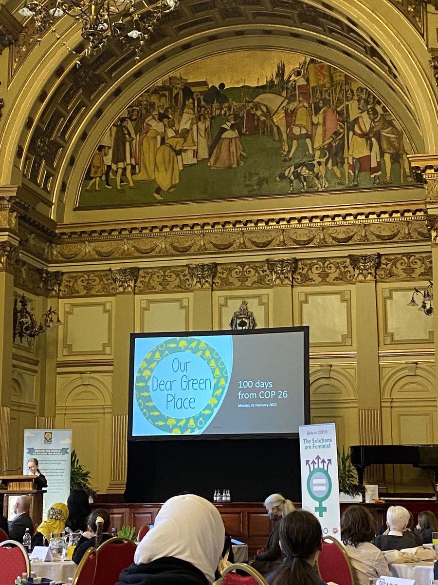A great afternoon at the City Chambers for these two pupils who were representing St Bride’s. We are going back to school full of ideas of how we can continue the legacy of COP26 #OurDearGreenPlace #COP26 🌎