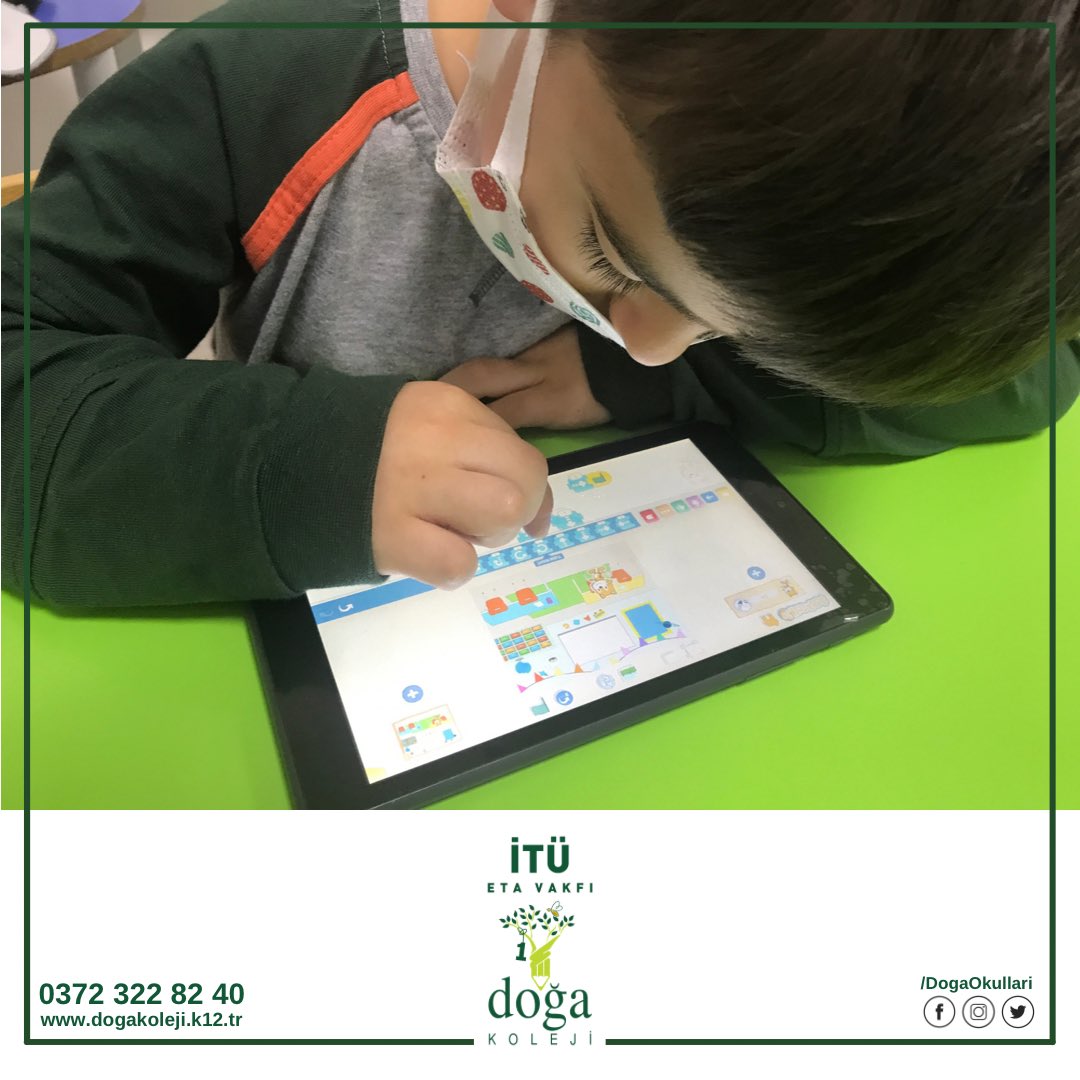 Anaokulu 5 yaş öğrencilerimiz dijital içerikleri kullanarak algoritma mantık ve temellerine ilişkin etkinlikleri gerçekleştirmektedir. DOĞA’mızda kodlama var! #dogatech #kodlama <a href="/muammerozkan_/">Muammer Özkan</a> <a href="/avciufukyilmaz/">Avcı Ufuk Yılmaz</a> <a href="/CansuDirekci/">Cansu Direkçi</a>