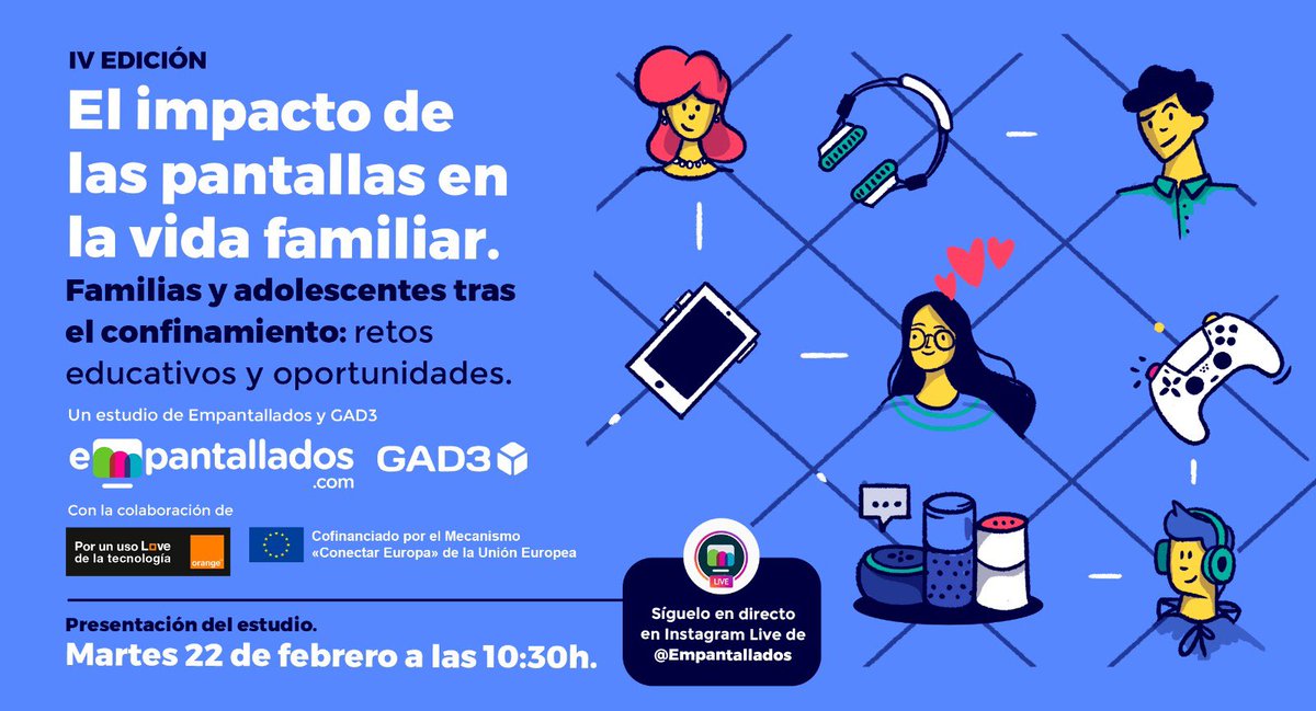 ColegioVilavella (@vilavella_edu) on Twitter photo Mañana 22 de febrero a las 10.30 h, <a href="/empantallados/">Empantallados</a> presenta la 4ª edición del estudio “El impacto de las pantallas en la vida familiar”. Podrás verlo en directo en el perfil de Instagram de <a href="/Empantallados/">Empantallados</a> Mañana 22 de febrero a las 10.30 h, <a href="/empantallados/">Empantallados</a> presenta la 4ª edición del estudio “El impacto de las pantallas en la vida familiar”. Podrás verlo en directo en el perfil de Instagram de <a href="/Empantallados/">Empantallados</a>