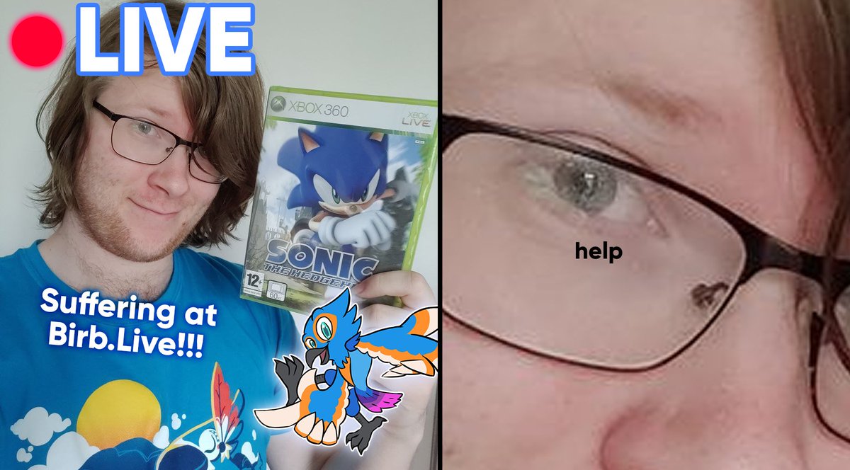BreezeBlueBird's tweet photo. WE ARE FACEPALM MAN (Silver) in SONIC 06!!

#VTuber #SonicTheHedgehog 
✨ Stream in 10 mins!! ✨ https://t.co/b9Px588VYV