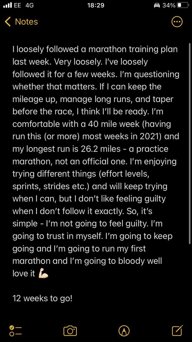 DiBrander's tweet photo. Taking a moment to reflect. 40 miles last week - mix of outdoors & treadmill. Iβm doing alright. Could clean up the diet, keep trying new things but also trust in all Iβve done before βπ» #gotmyownback #rebel #run #music #marathontraining
#ukrunchat @UKRunChat
Thoughts ππΌ https://t.co/nQtn88UoEb