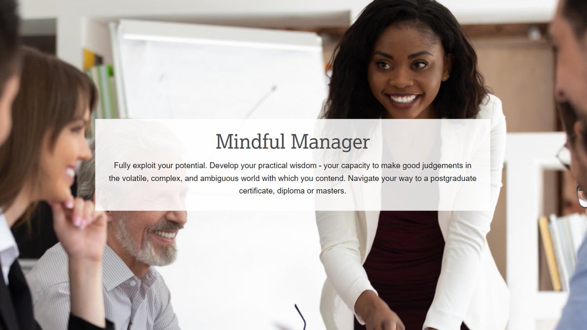 raghuveerr's tweet photo. @MBAMindfulMgr's executive programme for managers is now available online https://t.co/YDq3uLU68W
Congrats, Peter! Thank you for making this opportunity, to develop one's own practical wisdom, accessible to the world. Having been through the course myself I highly recommend it. https://t.co/JZqLTziGBn