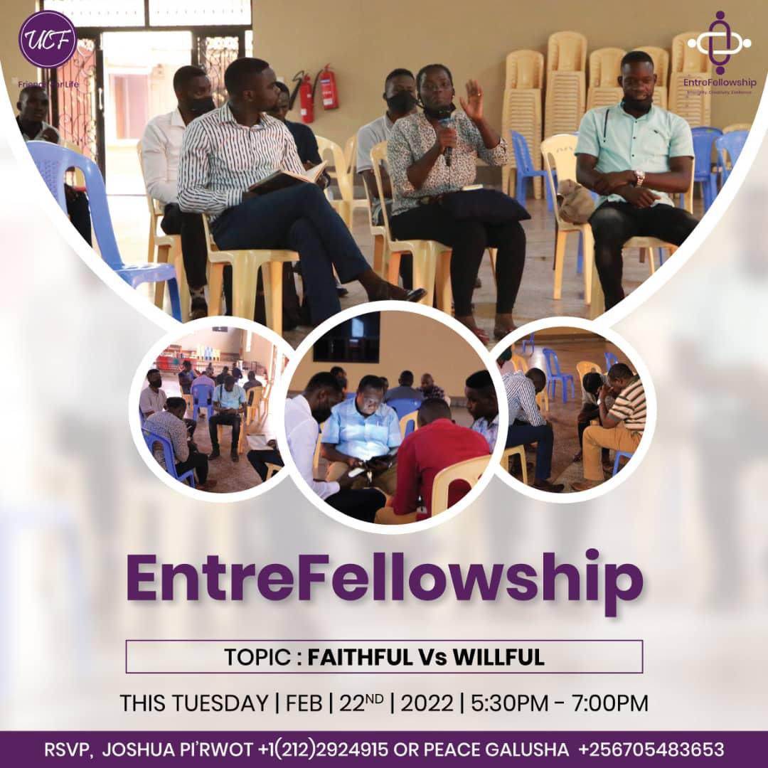 ucf_kampala's tweet photo. [EntreFellowship]

Join us for the 5th session: Faithful VS Willful.

Join us tomorrow to find out more.

#EntreFellowship #Tuesdayplot #Entrepreneurs #Business https://t.co/0W6Zv8TmFv