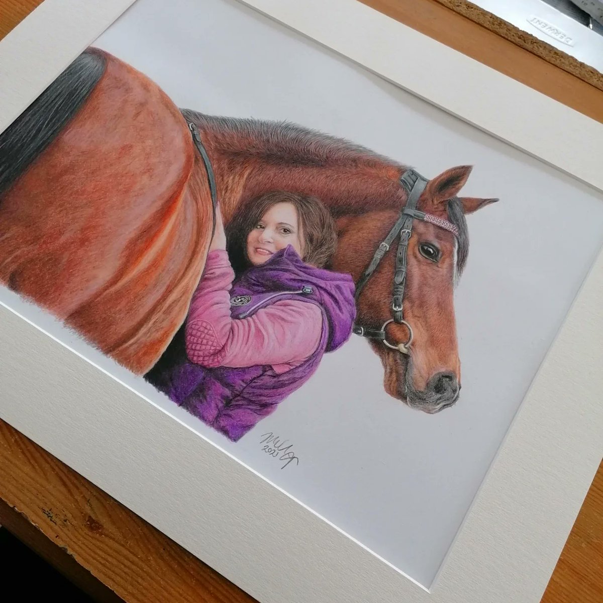 jennymelling123's tweet photo. A picture I did some time ago and now residing in Germany, horse and owner, coloured pencil on A3

#horse #horserider #horseart #horse #horseportrait #equine #equineart #equineartist #northyorkshireartist #colouredpencilartist https://t.co/vkibD7Utsq