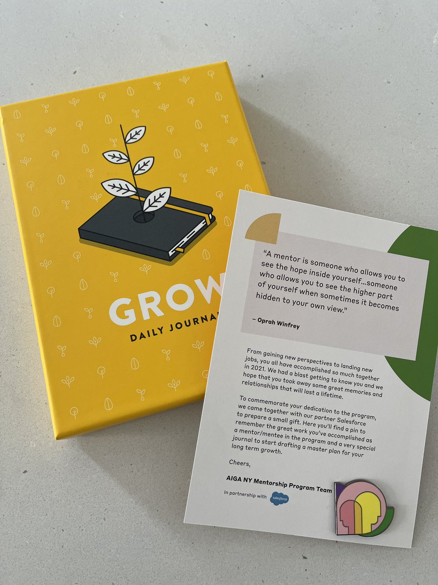 loriahpope's tweet photo. Came home to such a nice surprise from @AIGANY! Last year was my first as a mentor, and I’m excited to do it again! If you’re interested in being a mentor or mentee, apply by February 28! 🤩

https://t.co/ajpppdMLSz https://t.co/FC6SihaRlv