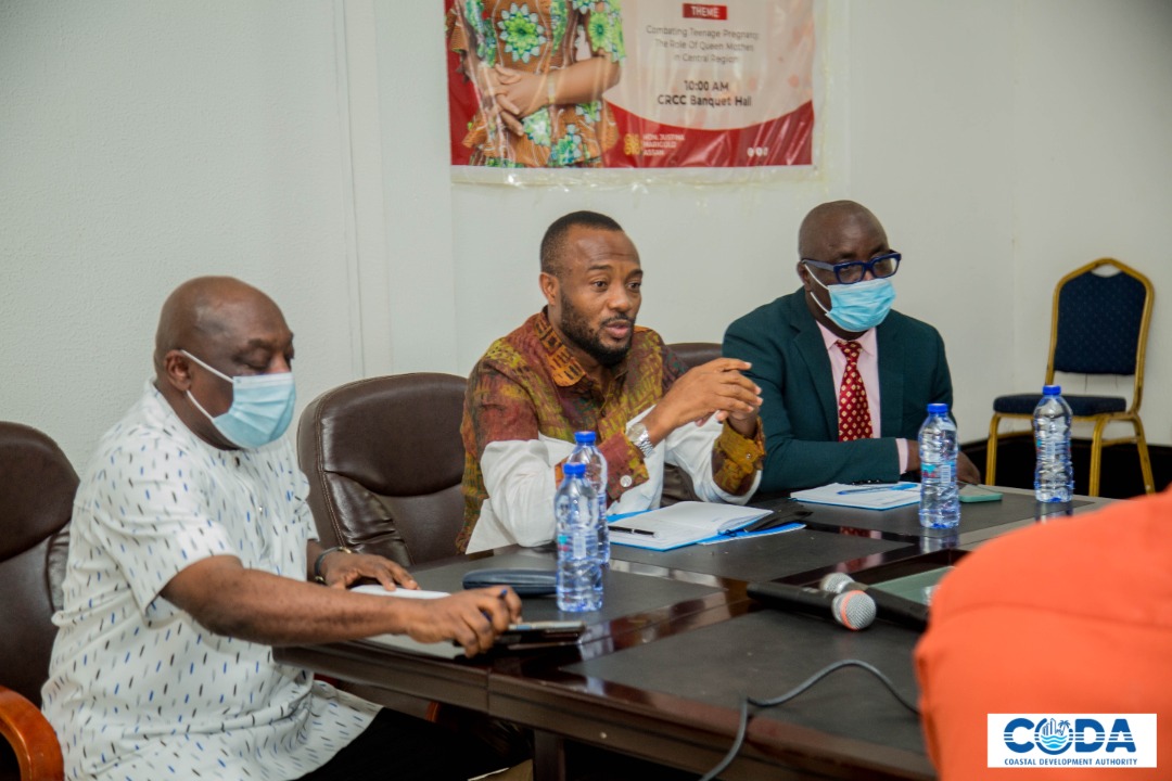 CoastalDevelop2's tweet photo. CODA MEETS RM &amp;  MMDCES AS PARTNERS ON IPEP &amp; CODA CLEAN BEACH CAMPAIGN
The CEO of CODA, Lawyer Jerry Ahmed Shaib met with Hon. Mrs Justina Marigold Assan, the Central Regional Minister and Metropolitan, Municipal and District Chief Executives in the Central Region. https://t.co/HrjqpQZbnq