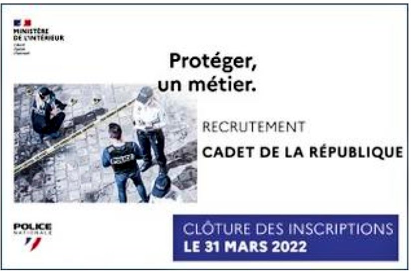 Devenez Cadet de la #République
✅18-30 ans sans condition diplôme
✅Hébergement fourni
✅#Formation 12 mois-> #policier adjoint 
✅Préparation #Concours Gardien de la paix 
✅550€/mois

#1jeune1solution

Info⤵️
nord.gouv.fr/Actualites/Act…
<a href="/GDarmanin/">Gérald DARMANIN</a> <a href="/MarleneSchiappa/">🇫🇷 MarleneSchiappa</a> <a href="/sarahelhairy/">Sarah EL HAÏRY</a>