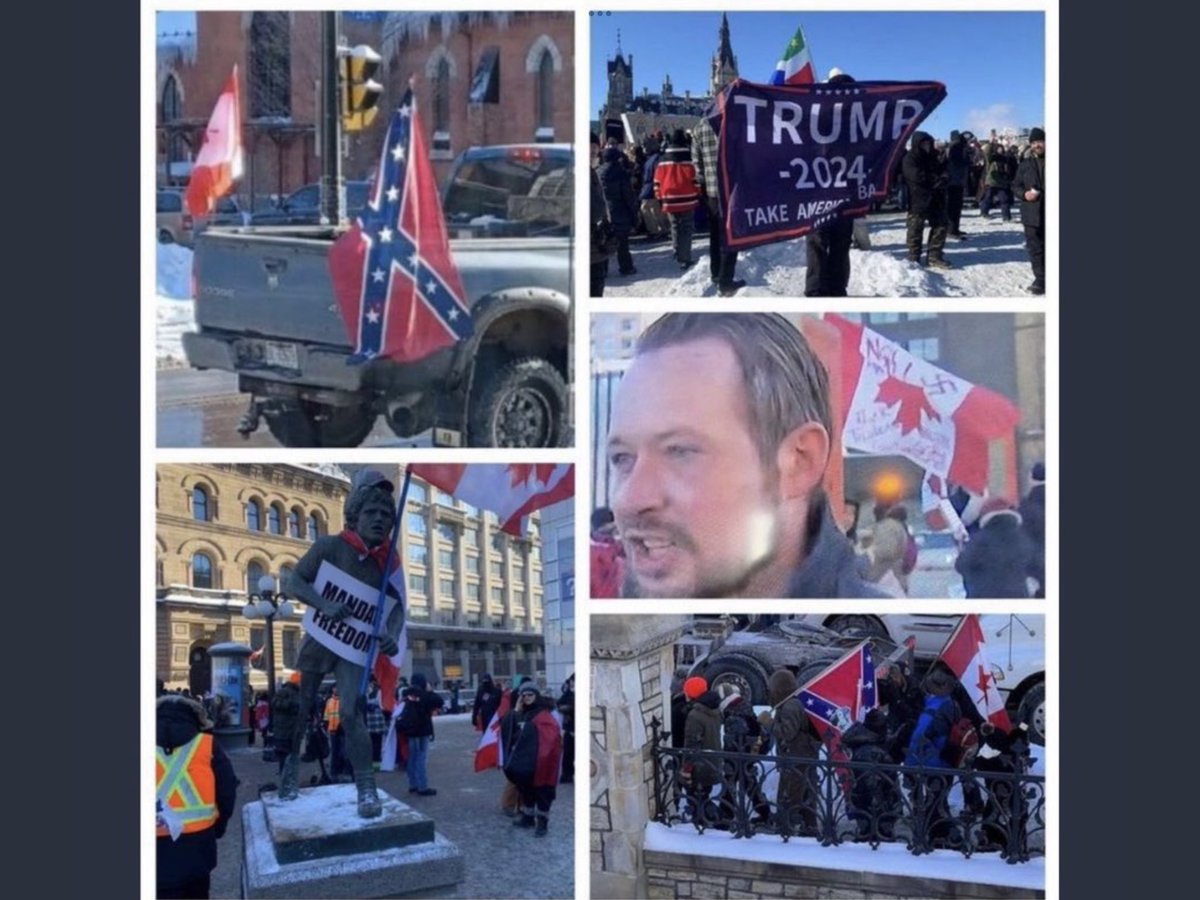 FireFordNow's tweet photo. @PierrePoilievre So you support the insurrectionists waving Confederate, Nazi, and White Power flags. Did you per chance bring them donuts and encourage them?
A full AUDIT of #Qonservative donations to this cause will be most interesting. https://t.co/3ZwA50m5kh