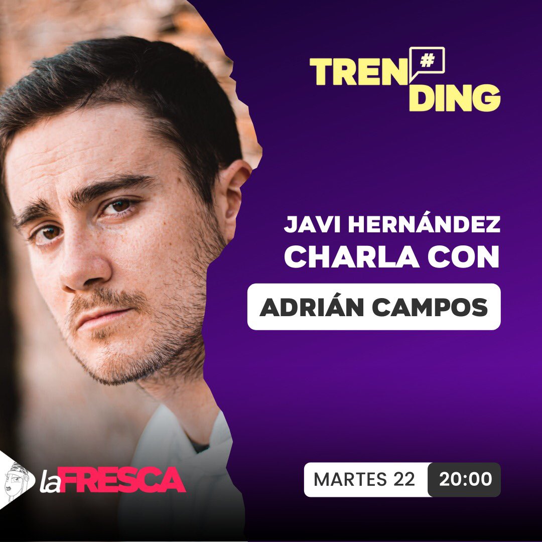 ¡¡Ya te lo ha anunciado @JaviHernandezFM en la radio!! 📡
Mañana <a href="/camposmusicOF/">Adrian Campos</a> se pasa por #Trending para hablar sobre su nuevo trabajo junto a <a href="/DavidParejoSing/">David Parejo</a> 🎶
