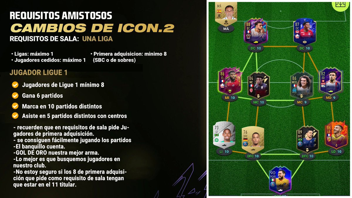 K4rtur1's tweet photo. GUIA #IconSwaps2
#FIFA22 #FUT22 #K4Guia
Esta vez no vengo solo el crack @DesignRochaTH me ayudó con toda la edición. Dejarle un follow 😏
Otra ves tenemos forma de hacer 3 Swaps al tiempo, dejo abajo las formas de combinarlo.
#GolDeOro vital
🔃y❤️ necesario 👇 https://t.co/EyGuDXo3M9
