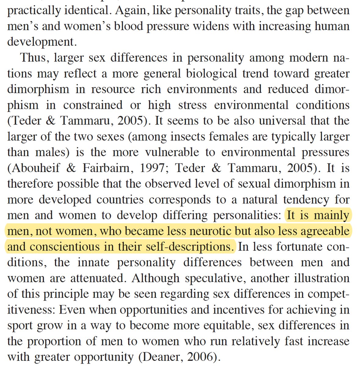 robkhenderson's tweet image. Gender gap in agreeableness between men and women is larger in more egalitarian/progressive cultures, mostly due to men being particularly disagreeable relative to women in more egalitarian/progressive cultures pubmed.ncbi.nlm.nih.gov/18179326/