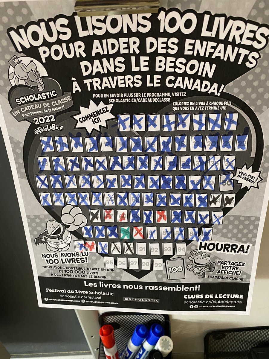 WQSB_SOUTHHULL's tweet photo. Mr. B’s Grade 6 ELA class is taking on @Scholastic’s Reading Challenge to read 100 books as a class. When they do, Scholastic will donate books to a class in need. 90 down, 10 to go!!
#classgift #dogood https://t.co/NQiu81gBaw
