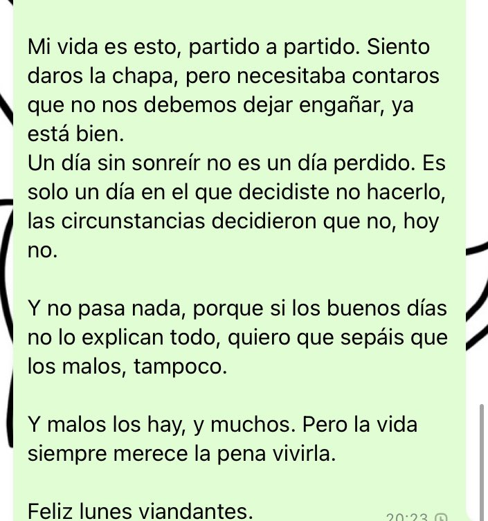 nh487's tweet photo. Y no pasa nada, porque si los buenos días no lo explican todo, quiero que sepáis que los malos, tampoco. 

Y malos los hay, y muchos. Pero la vida siempre merece la pena vivirla.

Feliz lunes viandantes. #EnfermedadesRaras #NadaEsImposible https://t.co/JaMgMKcjKy