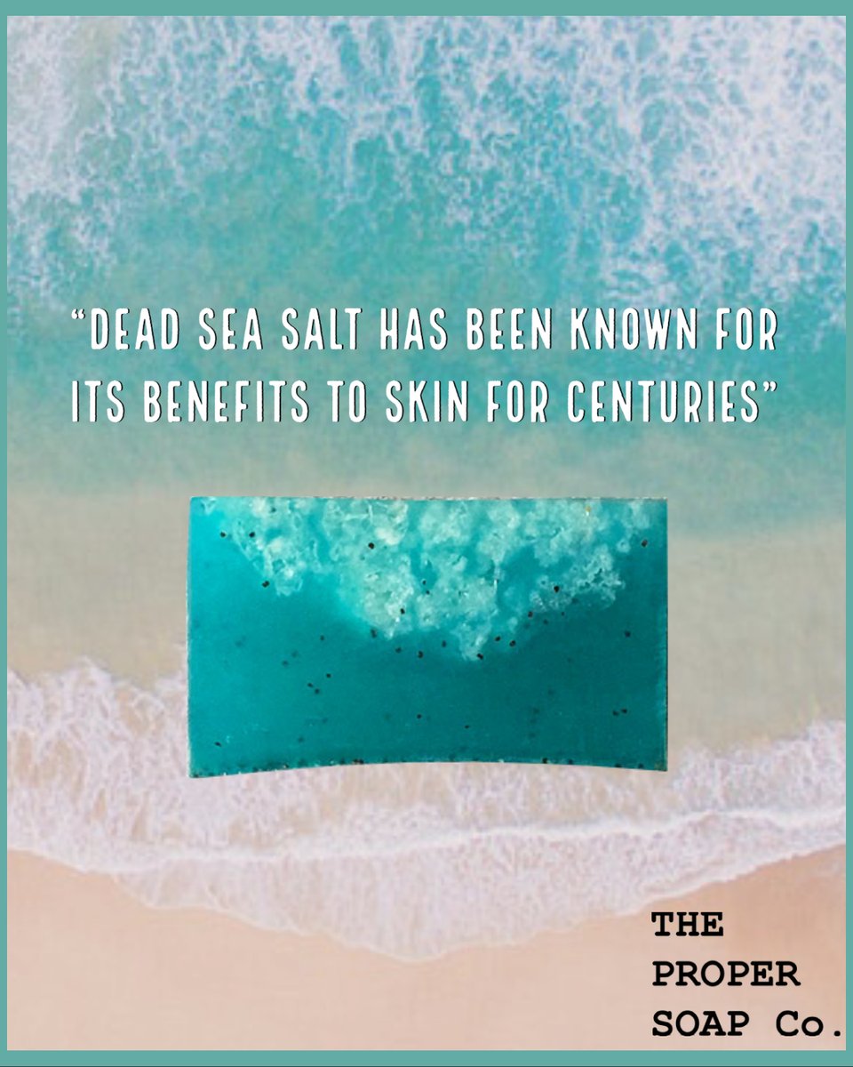 ProperSoap's tweet image. ⭐Our bestseller!🌊 The Dead Sea Soap Bar contains real Dead Sea salt flakes known for its mineral content such as Calcium, Magnesium, Zinc, Potassium. Plus, it has anti-inflammatory benefits. 🦵Perfect for shaving  face and body as it&apos;s super creamy!
Shop ow.ly/23fM50I0vSc