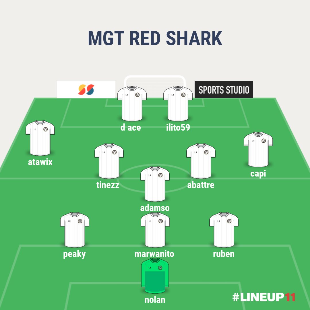 Voici nos 11 requins 🦈 de ce soir