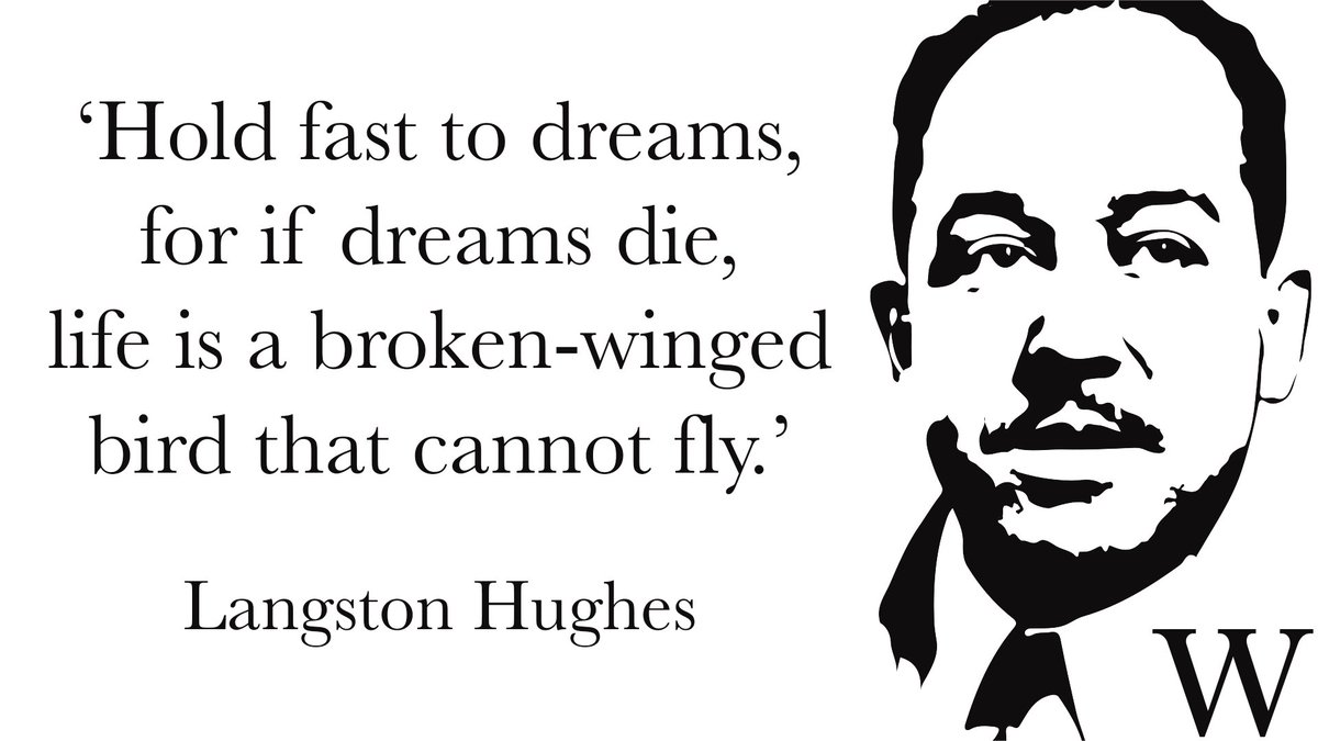 wmukprom's tweet photo. - Langston Hughes (Born James Mercer Langston Hughes) 
- Born February 1, 1902 (Joplin, Missouri)
- Died May 22, 1967
- American poet, playwright, and prominent figure of The Harlem Renaissance - Learn More: https://t.co/9ffapfYw3h https://t.co/AEsPGgU0n5