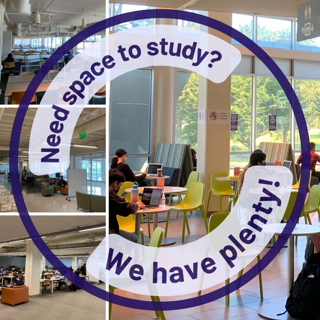 Now that the Spring semester is in full swing do you need somewhere to study? The #jpllibrary has reopened the whole building and has plenty of open study areas, along with private study rooms, designated quiet study spaces, and more! Check out sfsu.libanswers.com/faq/321215.
