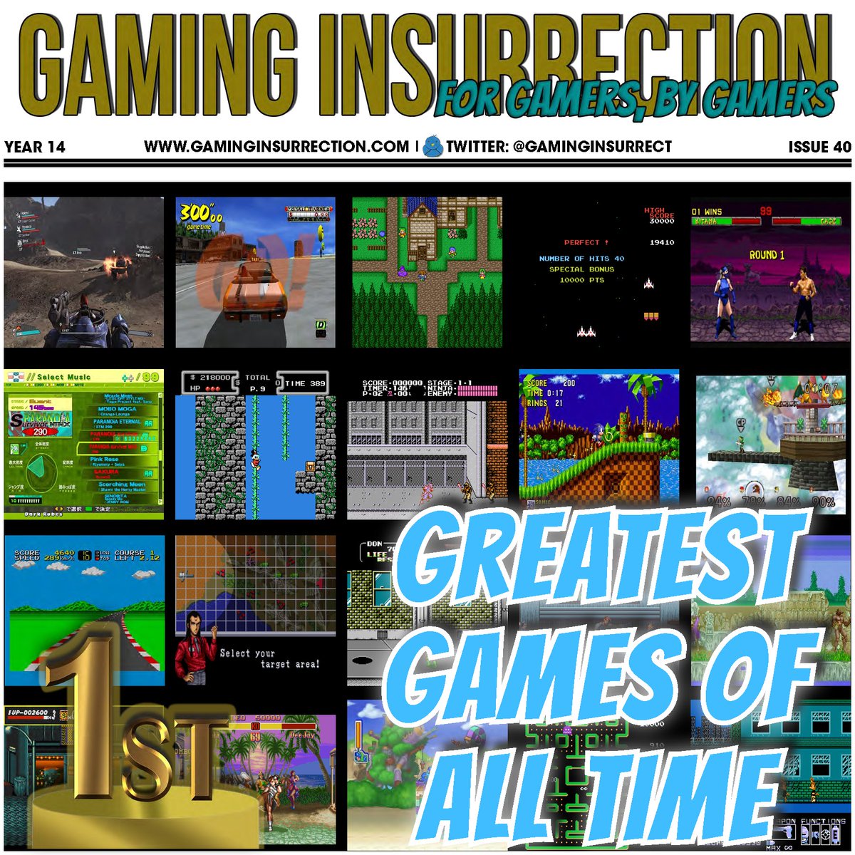 GamingInsurrect's tweet image. Our greatest games of all time issue is out now! Read it at gaminginsurrection.com