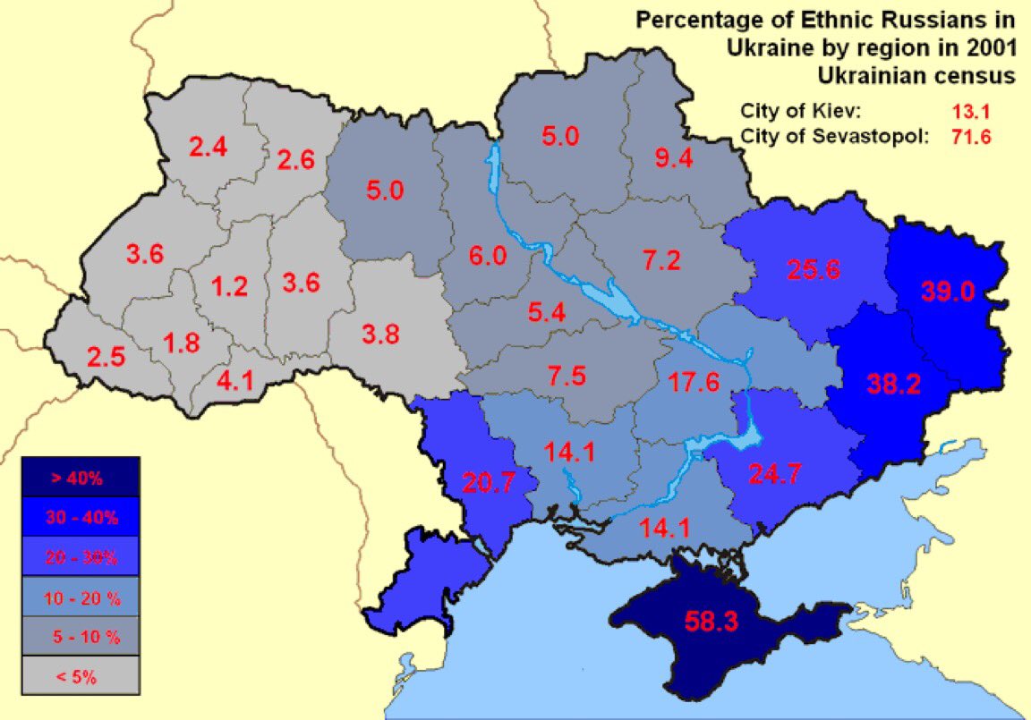 Bijan63's tweet photo. Het is niet waar wat #Poetin beweert dat de twee oostelijke provincies van #OekraΓ―ne grotendeels Russisch zijn. #WarLanguage #InternationalLaw https://t.co/0Cc0QuR6Ci