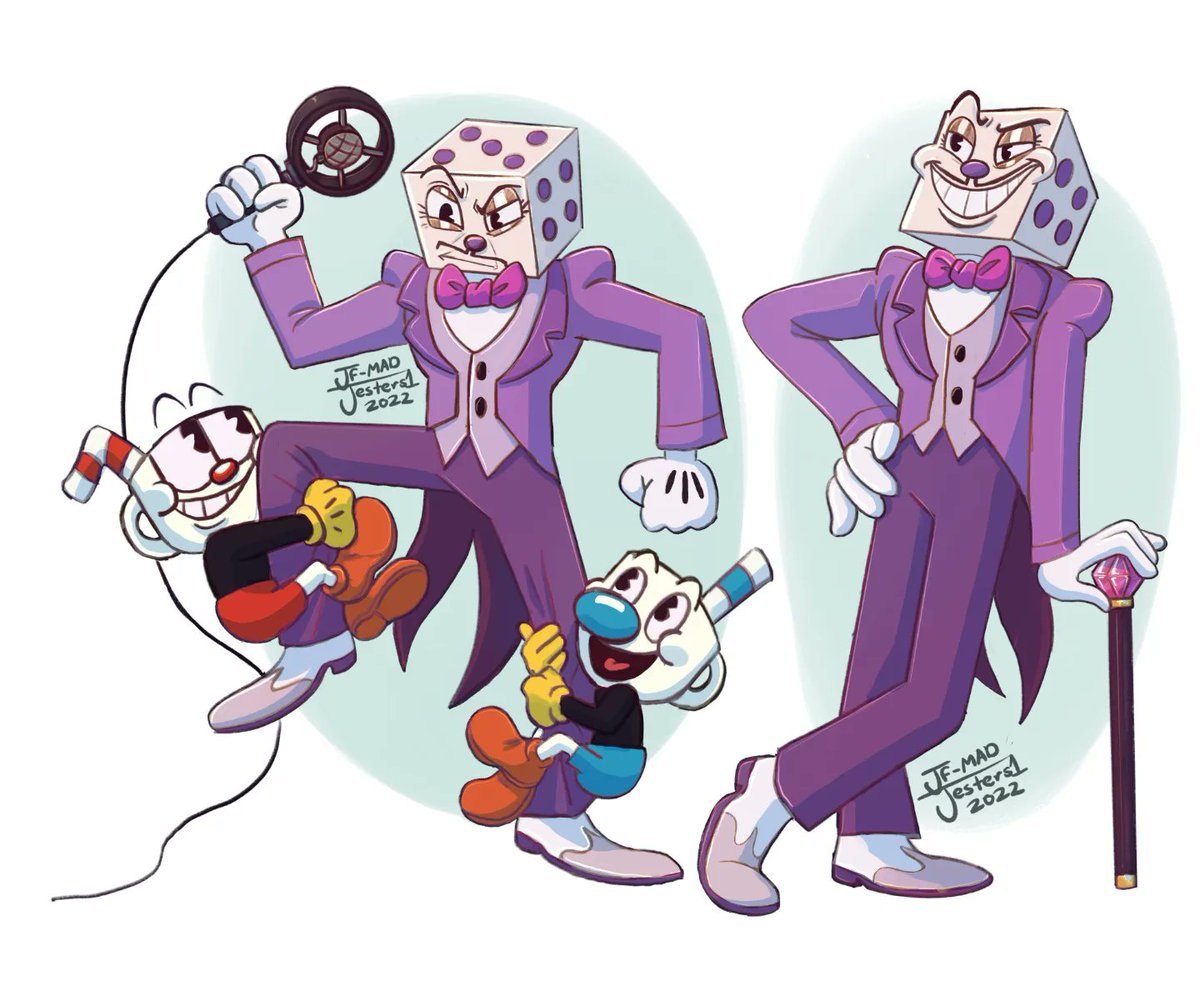 King Dice and some cups. #cupheadshow #KingDice #Cuphead.