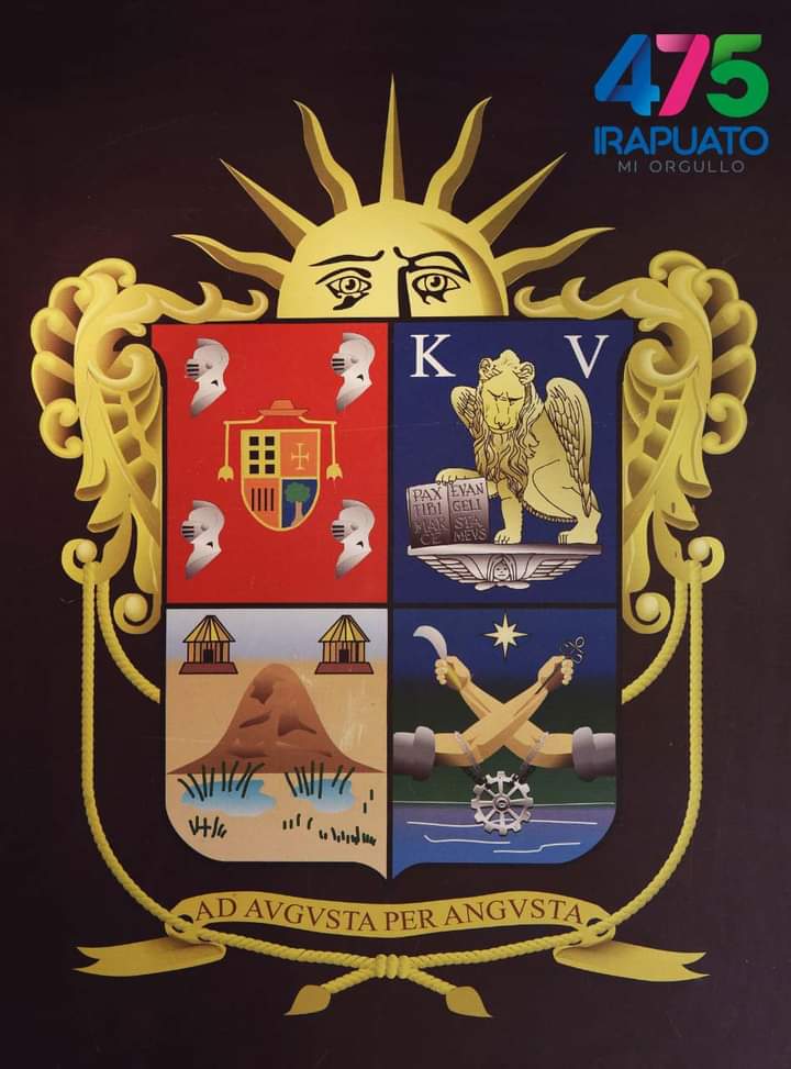 El escudo de armas de Irapuato, cumplió 75 años de su creación. Según el @archivoirapuato, fue hasta el cuarto centenario de la fundación de Irapuato cuando la ciudad contó con un escudo oficial, creado por el artista J. Dolores Aguilera y el historiador, Pedro Vargas Covarrubias