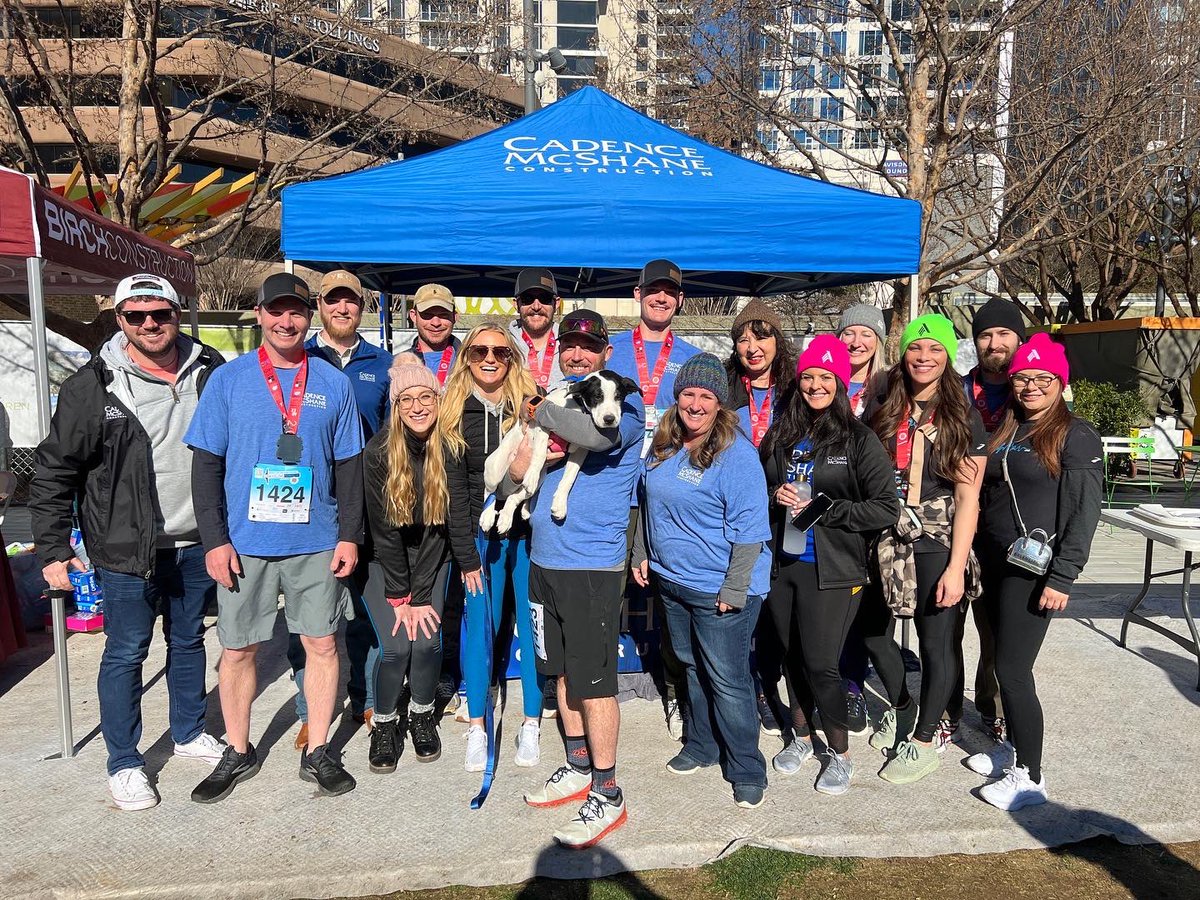 CadenceMcShane's tweet photo. Another Form Follows Fitness 5K in the books! The CMC team had a great time running, walking, cheering, and serving hot chocolate while benefitting the Architecture and Design Exchange (AD EX) on Saturday. See y'all next year!
#OneCMC #FFF5K #FormFollowsFitness https://t.co/fN7YowmnrS