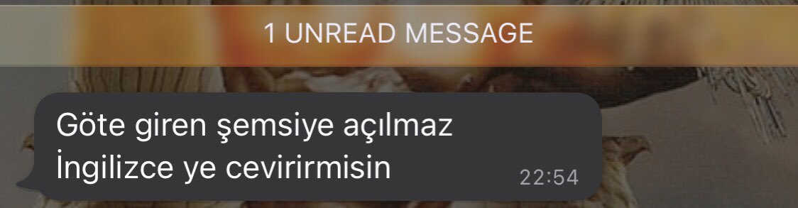 1 yeni mesaj