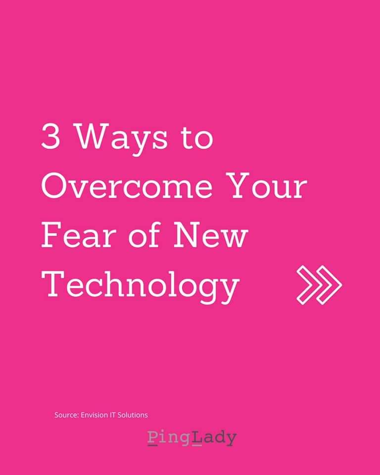 pingladyorg's tweet photo. New technology can often seem overwhelming. Sometimes we’re even afraid of it. What if I break it? Don’t worry. Technology is fun if you just dive in and start playing around with it. 

Here are 3 ways to break the fear of new technology… https://t.co/OWICsIor11