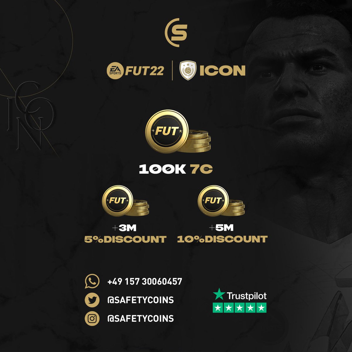 safetycoins's tweet photo. #fifa22 #fut22 #fifacoins #fifa22coins #PlayStation5 #XboxSeriesX #buyfifacoins #sellfifacoins #futcoins #fut22coins https://t.co/XUQOJgSDFL