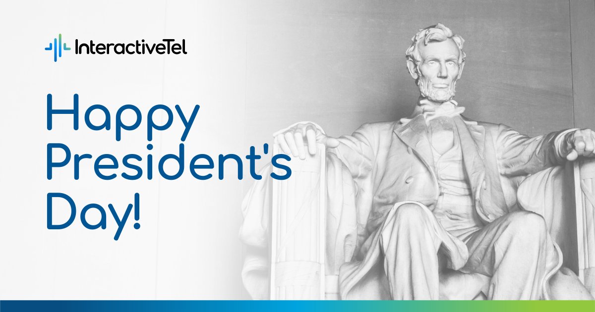 InteractiveTel's tweet image. Have a safe and relaxing President's Day from the InteractiveTel team!
#PresidentsDay #presidentsday2022
