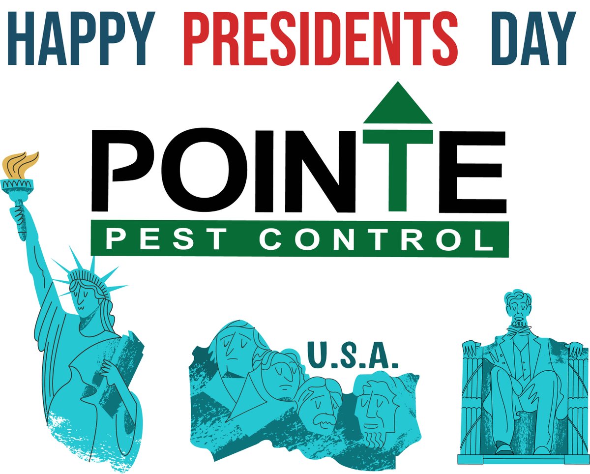 PointePest's tweet image. Happy Presidents Day from Pointe Pest Control! 🇺🇸

#pointepestcontrol #pointepest #pointe #presidentsday #Presidents #pnw #northwest #inlandempire