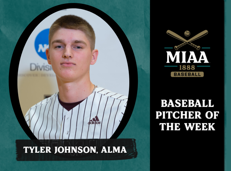 MIAA1888's tweet photo. #D3MIAA Baseball Athletes of the Week | February 21, 2022 ⚾

Pitcher:
Tyler Johnson, @AlmaScots
https://t.co/NjSxeDHc45

Position Player:
Joshua Robinson, @AlmaScots
https://t.co/UFfnRlYy9S

#MIAAbsb https://t.co/TyVEPNgcQ2