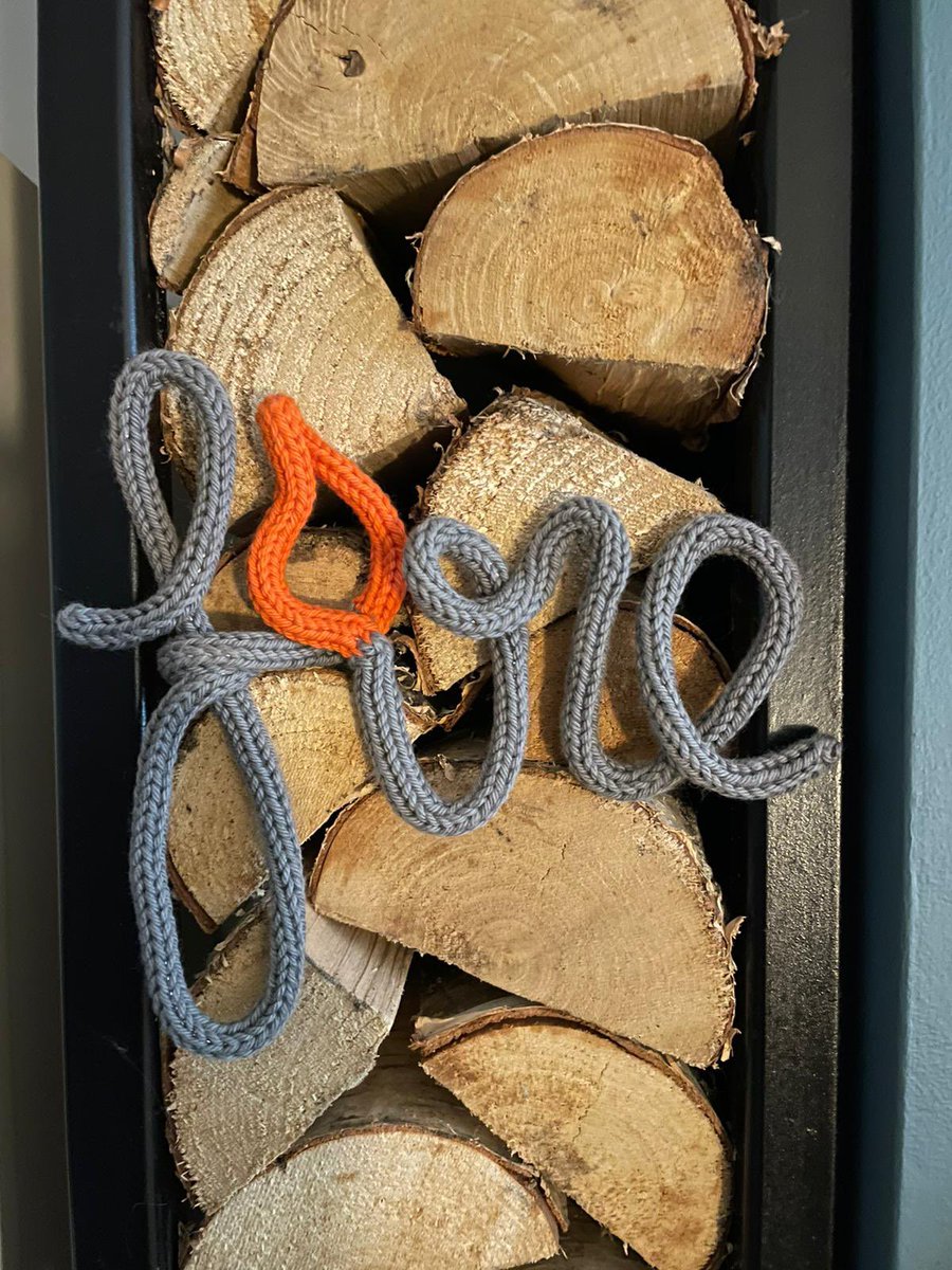 TheWoolwinder's tweet photo. So lovely to receive a photo from a happy customer of their purchase! This custom wire word looks perfect on this indoor log storage😍

#happycustomer #knittedwirewords #custommade #wireart  #wiredecor #woolcraft #knittedwords #wirewords #lovecrafts #handmadeuk #smallbusiness https://t.co/no6RYhkDPN