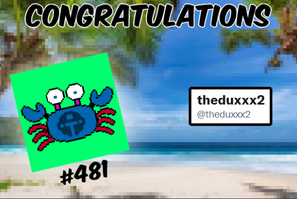 metacrabs's tweet photo. 👀Guess what we've done..

Please welcome our new proud owner 
of #Metacrabs #481 @theduxxx2 

🦀You won a ✨magical✨ pp !!
Send us a dm 😉

#ternoa #metacrabs #ar #vr https://t.co/3PryKc3gK4