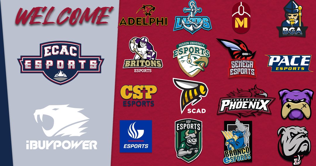 ๐๐๐๐ ๐๐ฆ๐ฃ๐ข๐ฅ๐ง๐ฆ (@ecac_esports) on Twitter photo We are thrilled to welcome our new members to the ECAC Esports family this season. ๐๐๐ข๐ ๐ค๐ฃ! ๐ค
<a href="/CUeSports21/">Cumberland University Esports</a> @JMUeSports <a href="/GSU_eSports/">GSUEsports</a> <a href="/USF_Esports/">USF Esports</a> <a href="/FayStateEsports/">FayStateEsports</a> <a href="/DeanAthletics/">Dean Bulldogs</a> We are thrilled to welcome our new members to the ECAC Esports family this season. ๐๐๐ข๐ ๐ค๐ฃ! ๐ค
<a href="/CUeSports21/">Cumberland University Esports</a> @JMUeSports <a href="/GSU_eSports/">GSUEsports</a> <a href="/USF_Esports/">USF Esports</a> <a href="/FayStateEsports/">FayStateEsports</a> <a href="/DeanAthletics/">Dean Bulldogs</a>