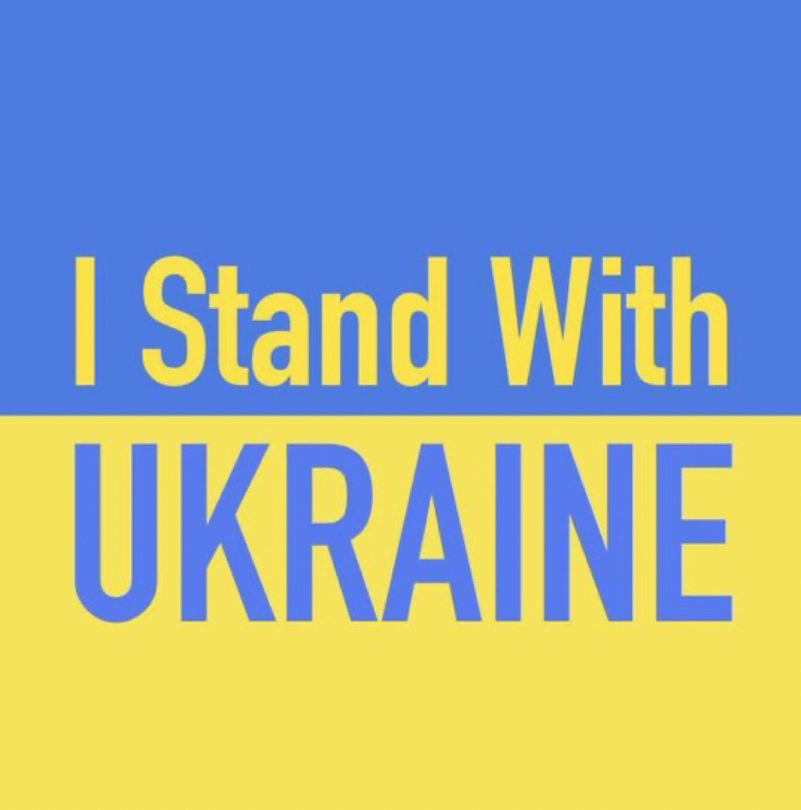 I stand with Ukraine My deepest and sincerest prayers 🙏🙏🙏 go out to the Ukrainian people.