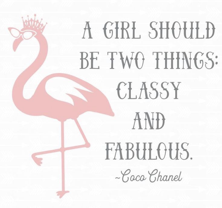 A girl should be two things, Classy and Fabulous, Coco Chanel WALL