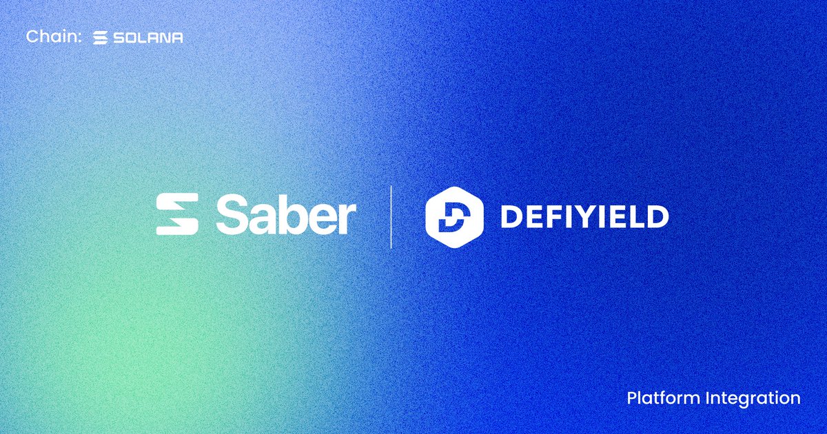 DeFi's tweet photo. Saber Now Available on DeFiYield!🤯

Officially Integrated Special Announcement🎉

Now all users can access @Saber_HQ wallets, track profits, and manage their favorite protocols all in one easy place. Get Started!

Connect Your Wallet! Experience Saber⬇️
https://t.co/pkVfijd9r1 https://t.co/0ZFjwfsyMB